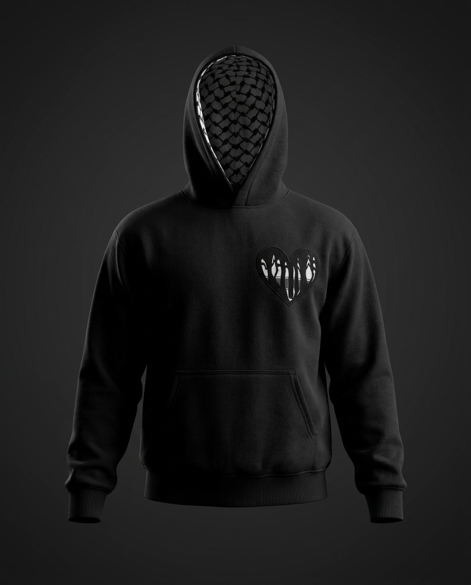 UNITY Hoodie Noir Cœur